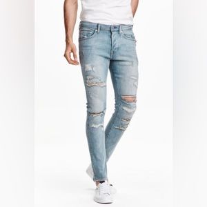 H&M trashed skinny jeans